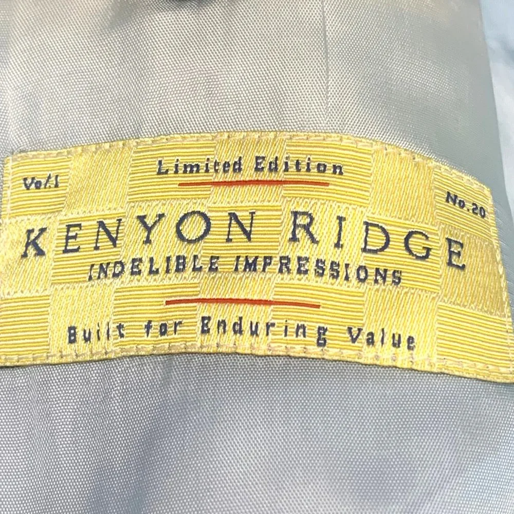 KENYON RIDGE Indelible Impressions Silk‎ Cotton Blend Single Breasted Blazer